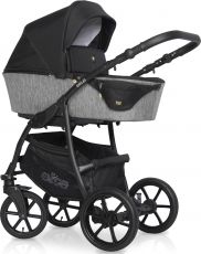 Детская коляска 2 в 1 Expander Elite 04 Carbon (черная ткань – т.серая ткань)